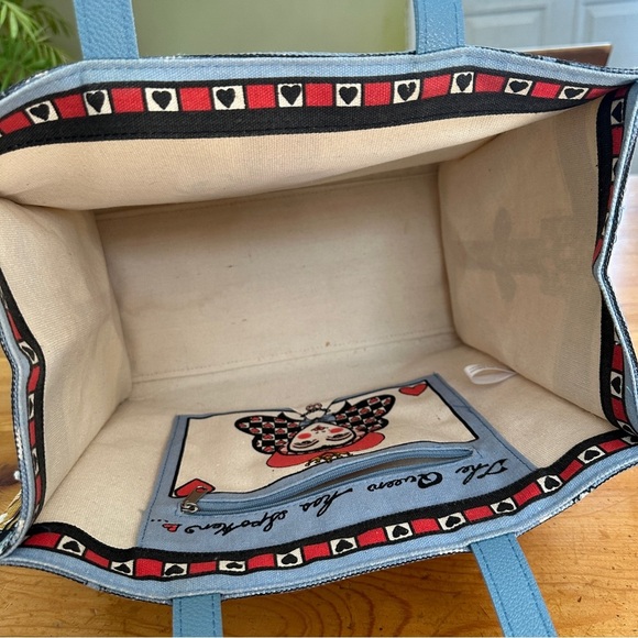 Brighton Tote Bag In Love We Trust Heart Dog Tom Clancy Artwork Shopper NWOT - Picture 7 of 8